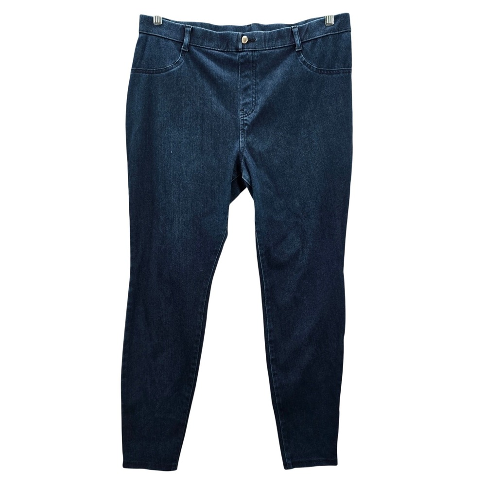 Time and Tru Blue Skinny Stretch Pullon Jegging Bottoms‎ Pants Plus XXL 2XL